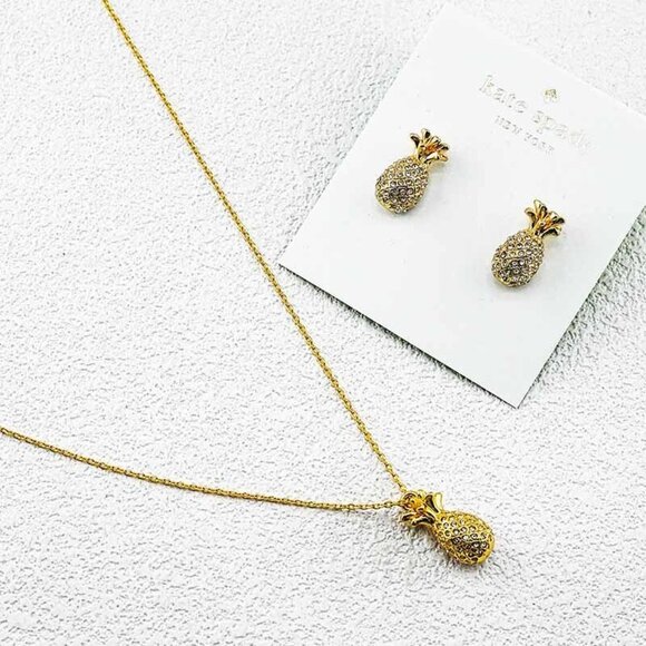 Kate Spade Pineapple Earring and Necklace Set - Picture 3 of 5